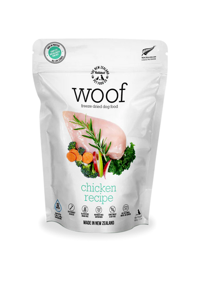 New Zealand Woof Freeze Dried Chicken (280g) - Tail Blazers Etobicoke