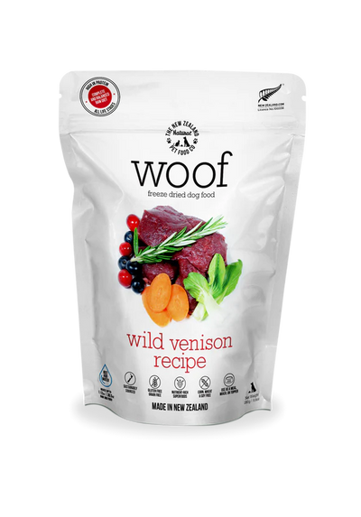 New Zealand Woof Freeze-Dried Venison (280g) - Tail Blazers Etobicoke