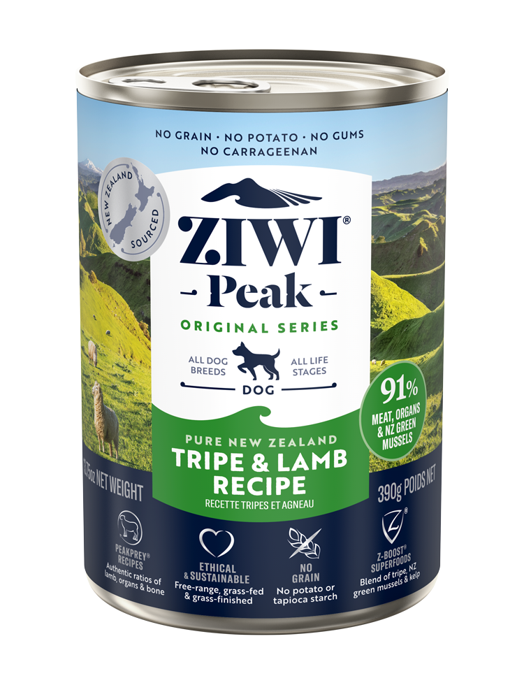 Ziwi Ziwipeak Dog Tripe & Lamb Can (390g)