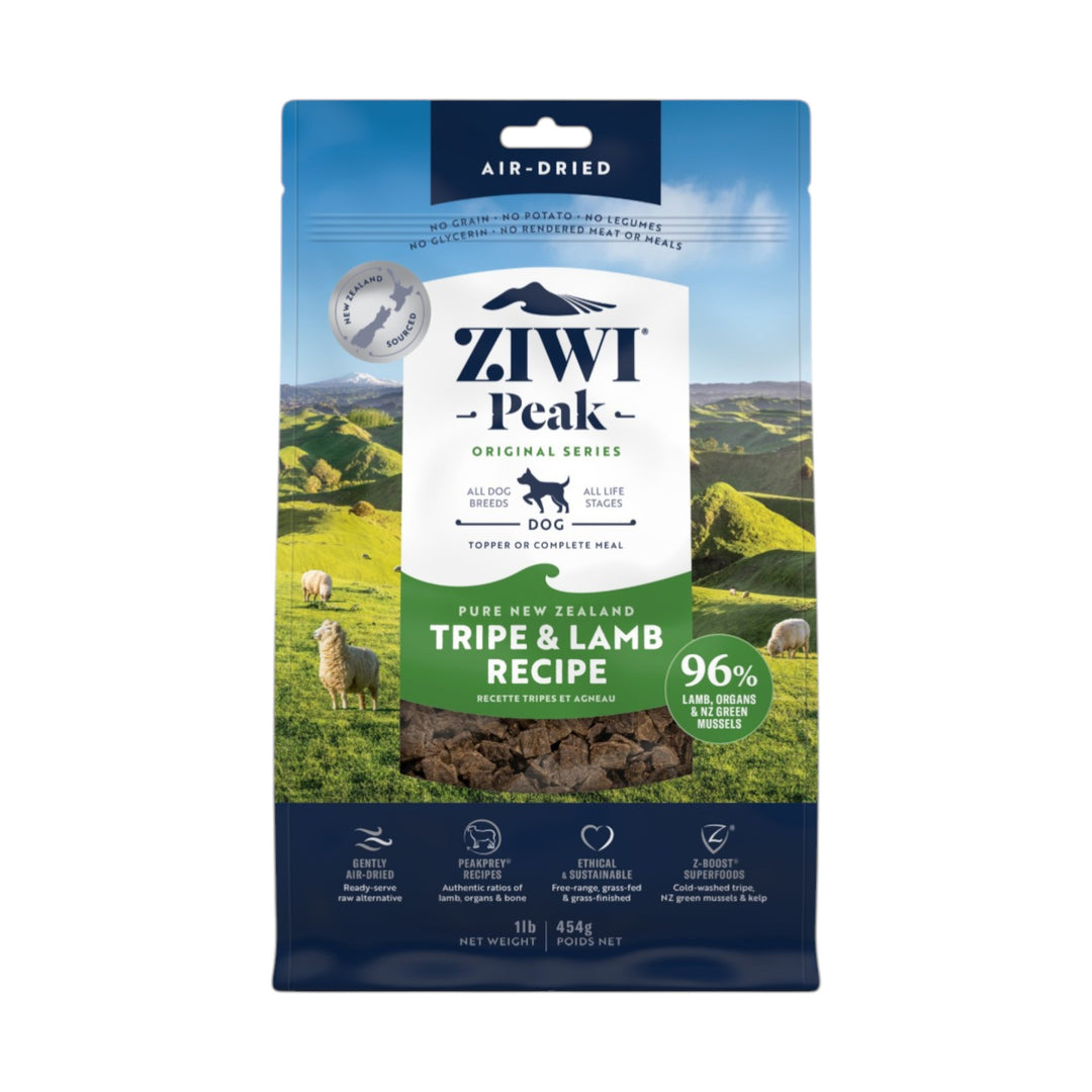 Ziwi Ziwipeak Dog Air-Dried Lamb &amp; Tripe (454g)