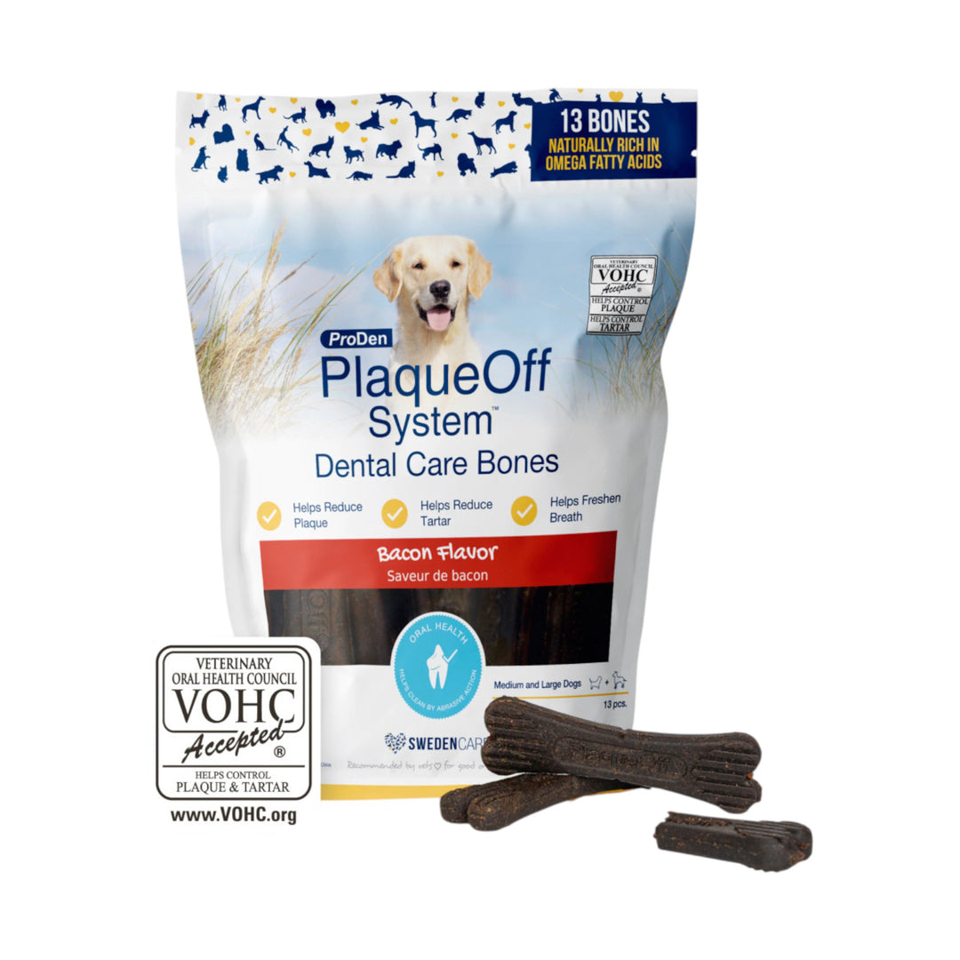 Plaque-Off Bacon Dental Bones (482g)