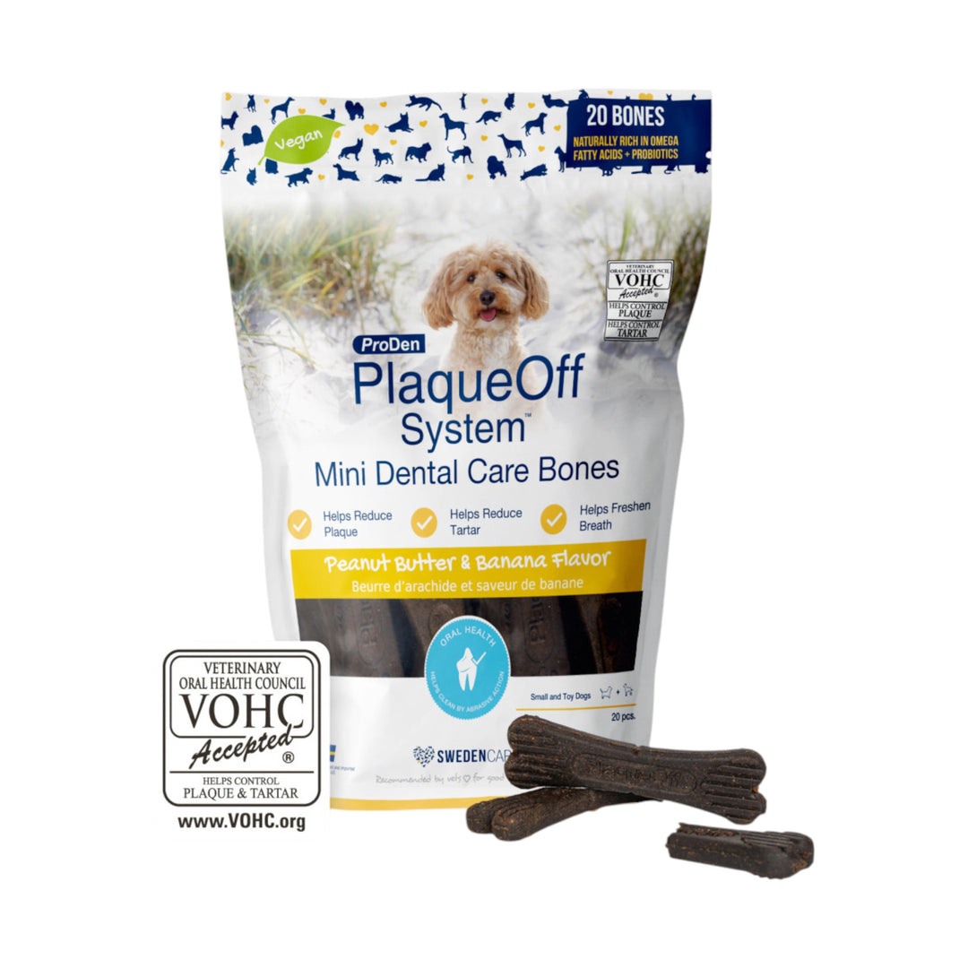 Plaque-Off Mini Peanut Butter &amp; Banana Dental Bones (340g)