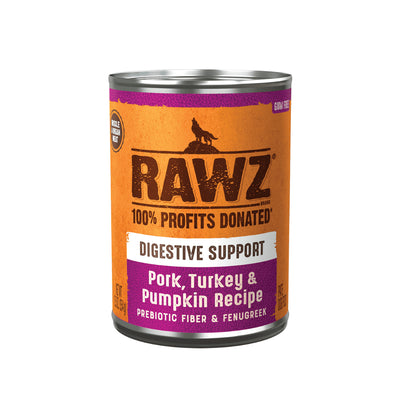 Rawz Digestive Pork, Turkey & Pumpkin Canned Dog Food 12.5oz