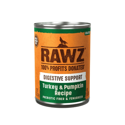 Rawz Digestive Turkey & Pumpkin Canned Dog Food 12.5oz