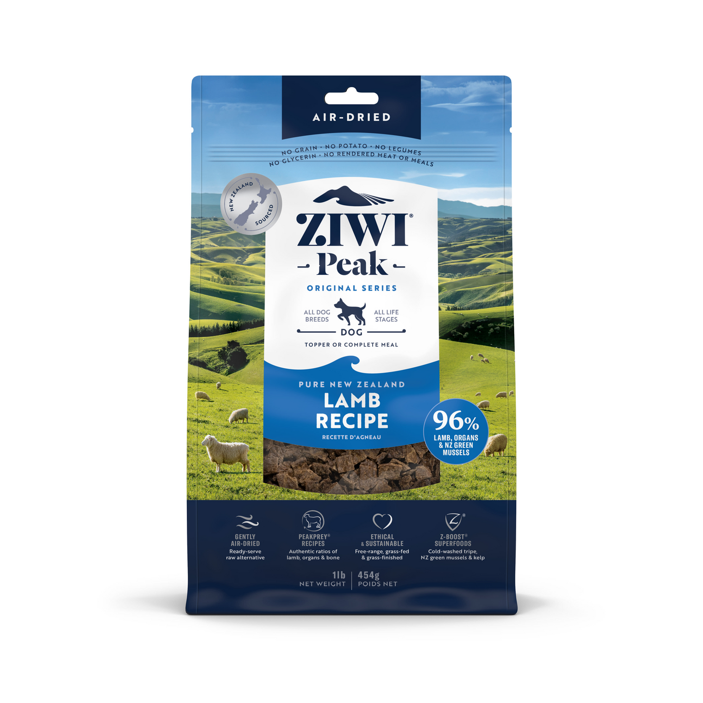 Ziwi Ziwipeak Dog Air-Dried Lamb (2.5kg)