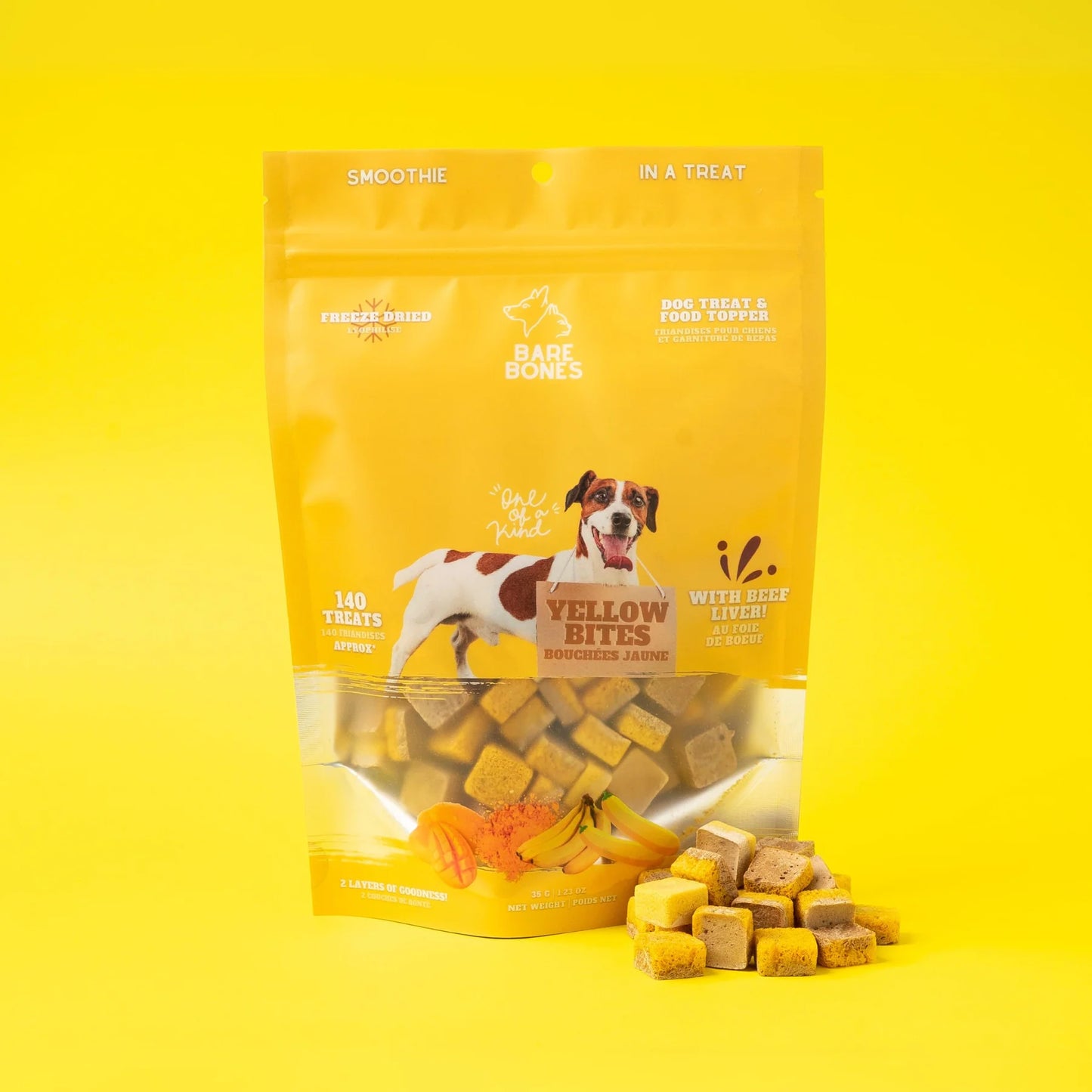 BARE BONES YELLOW BITES 35G