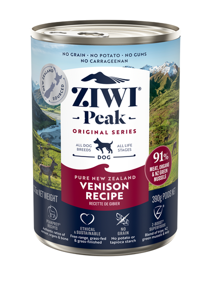 Ziwi Ziwipeak Dog Venison Can (390g)