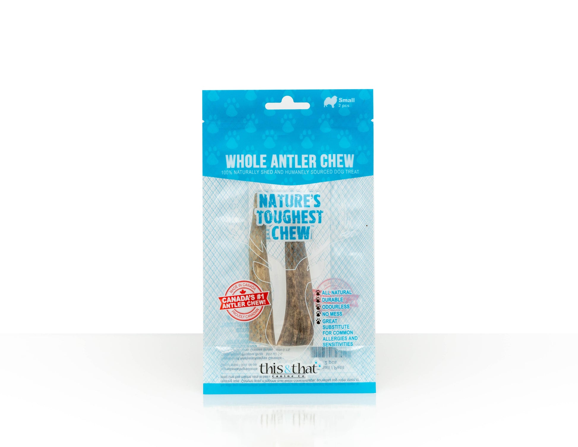 THIS & THAT ANTLER CHEW SM 2PK - Tail Blazers Etobicoke