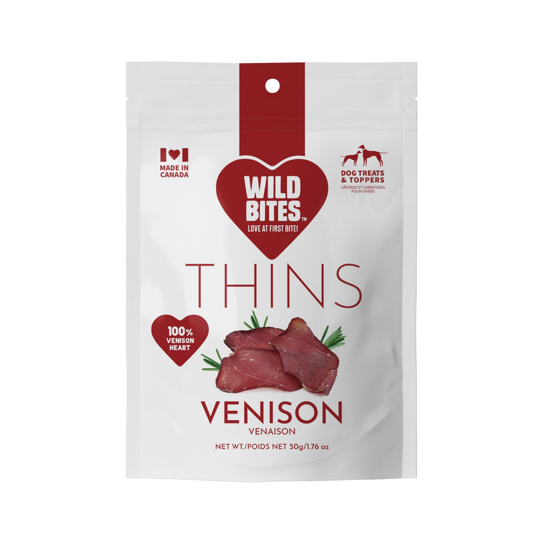 Wild Bites Venison Heart Thins (50g)