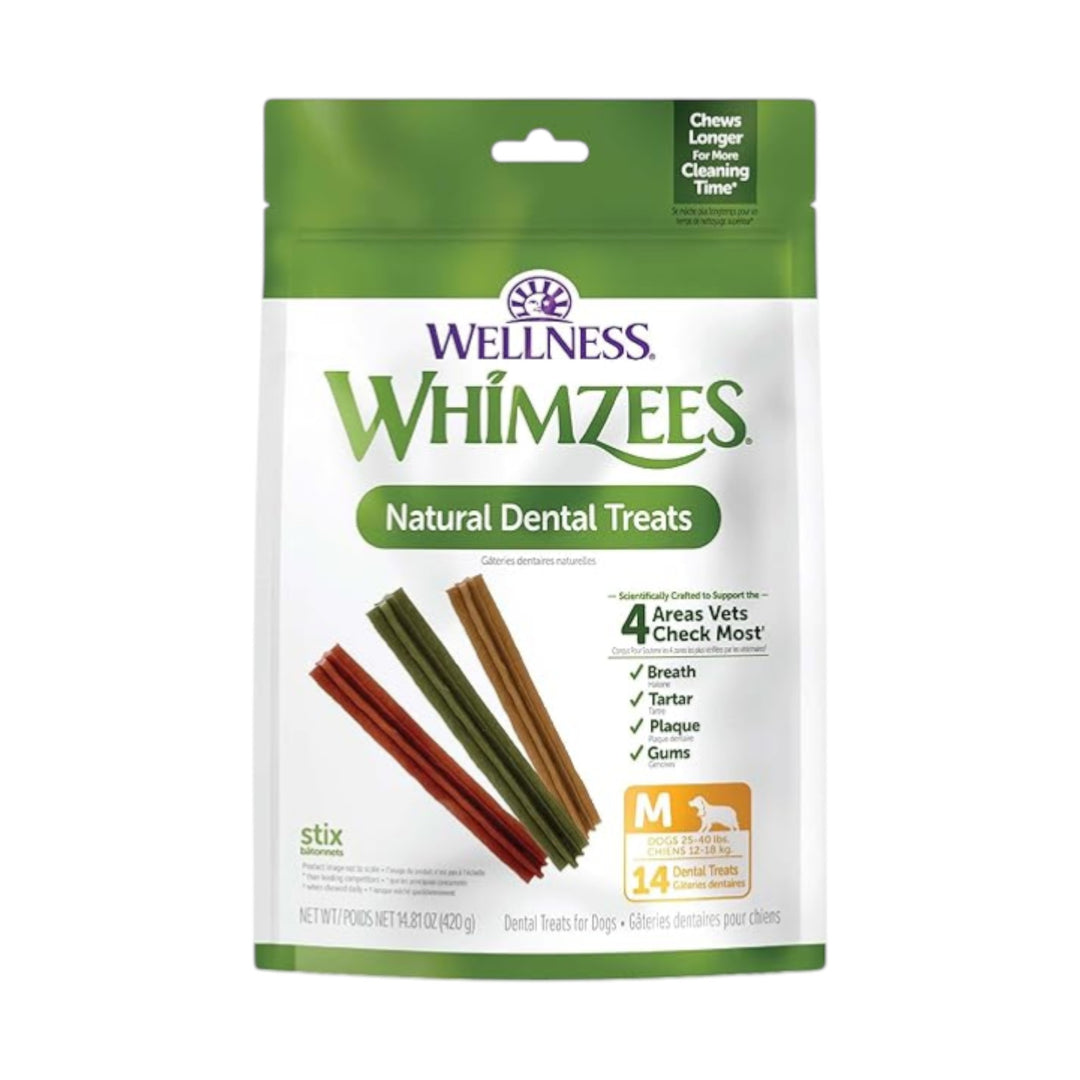 Whimzees Stix Medium Pch (14pc)