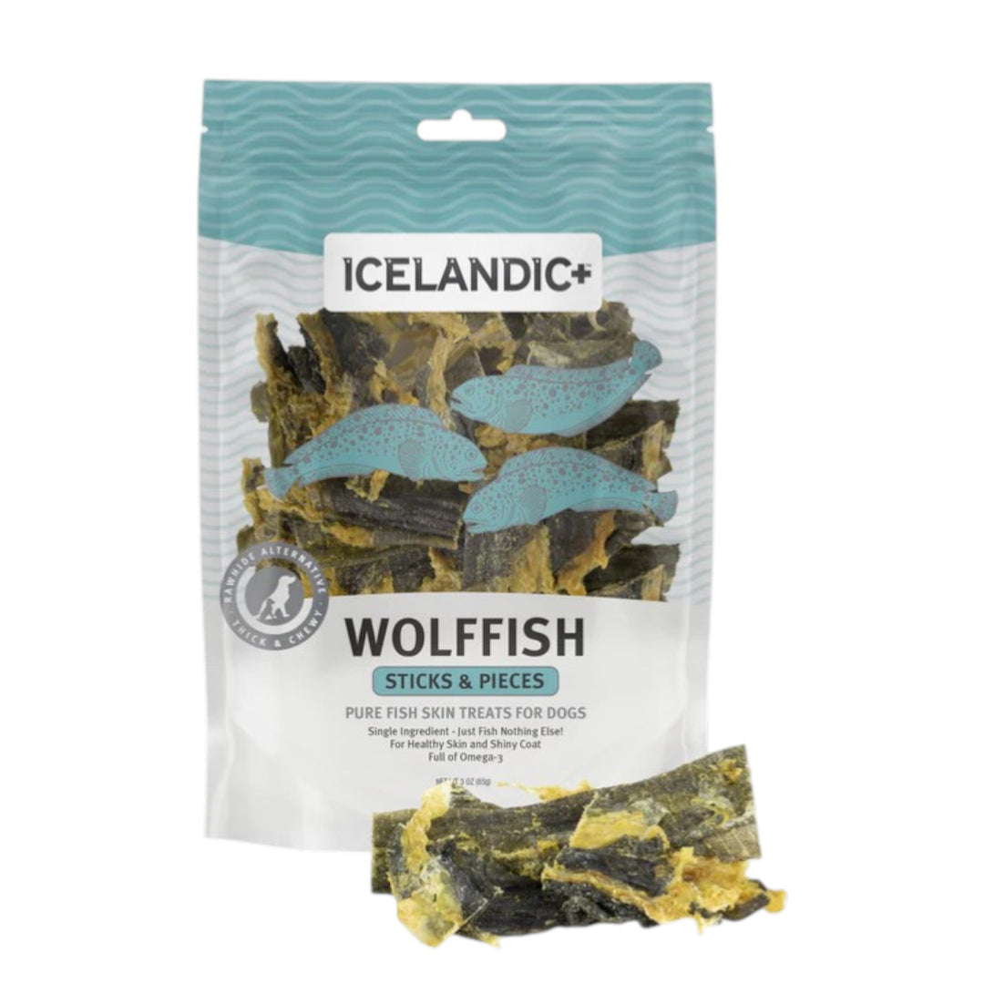 Icelandic Wolfish Skin Stick Chews (3oz)