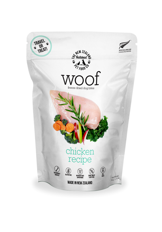 New Zealand Woof Freeze Dried Chicken (50g) - Tail Blazers Etobicoke