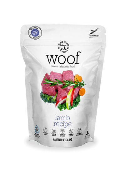 New Zealand Woof Freeze Dried Lamb (280g) - Tail Blazers Etobicoke