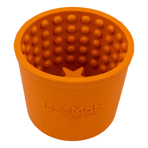 LICKIMAT YOGGIE POT ORANGE - Tail Blazers Etobicoke