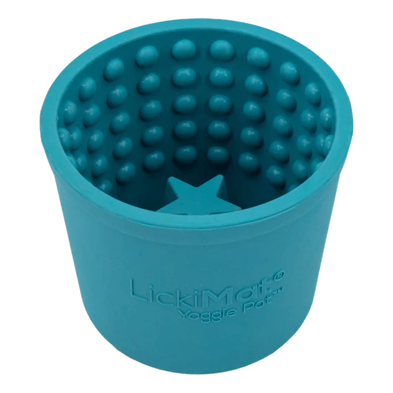 LICKIMAT YOGGIE POT TURQUOISE - Tail Blazers Etobicoke