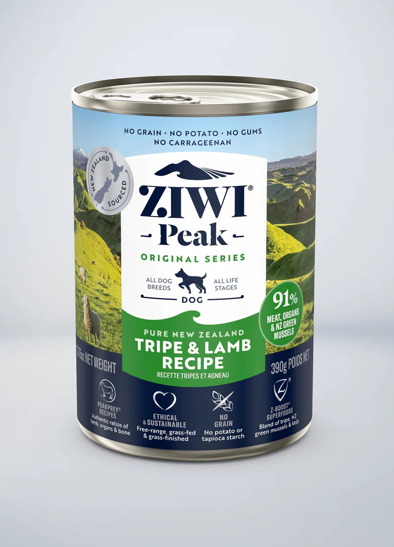 Ziwi Ziwipeak Dog Tripe & Lamb Can (390g)
