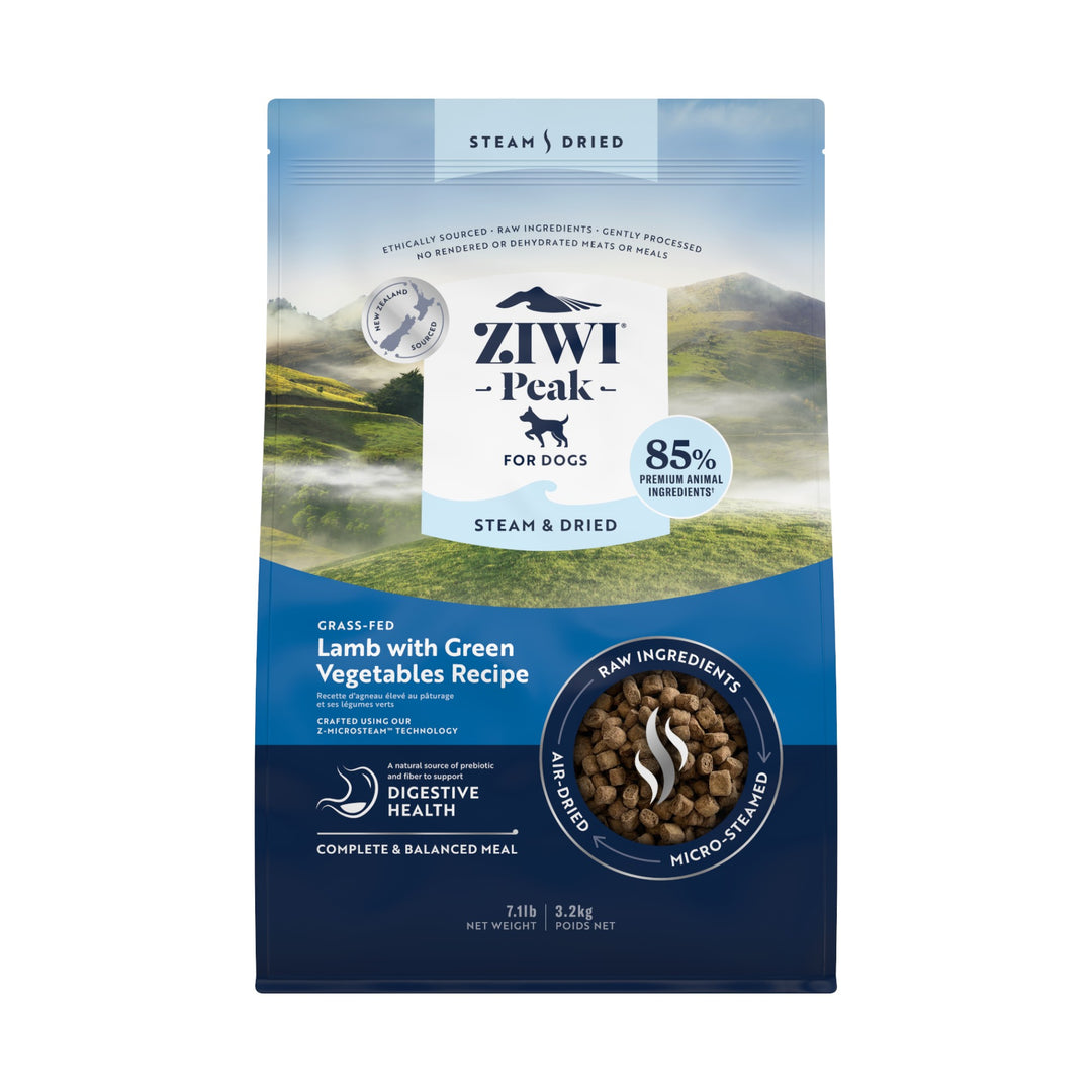 Ziwi Ziwipeak Dog Steam &amp; Dried Lamb &amp; Green Veggies (3.2kg)
