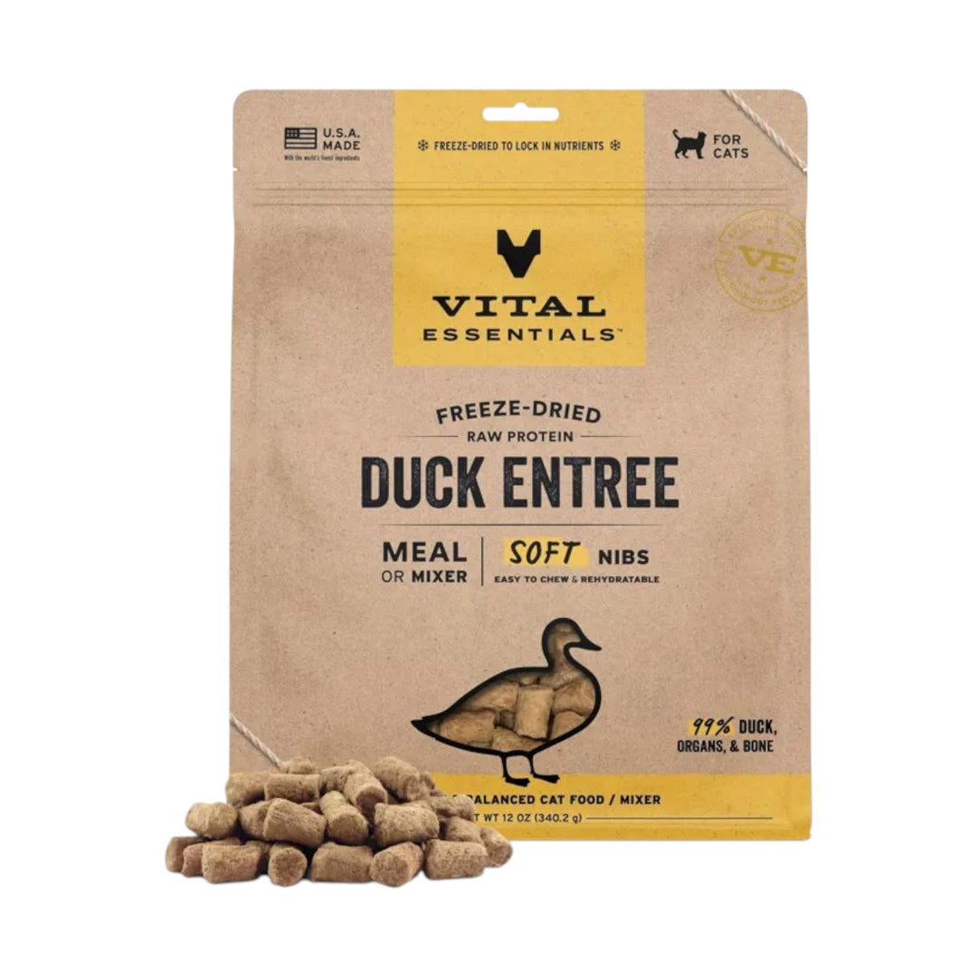 VE CAT FD DUCK SOFT NIBS 12OZ