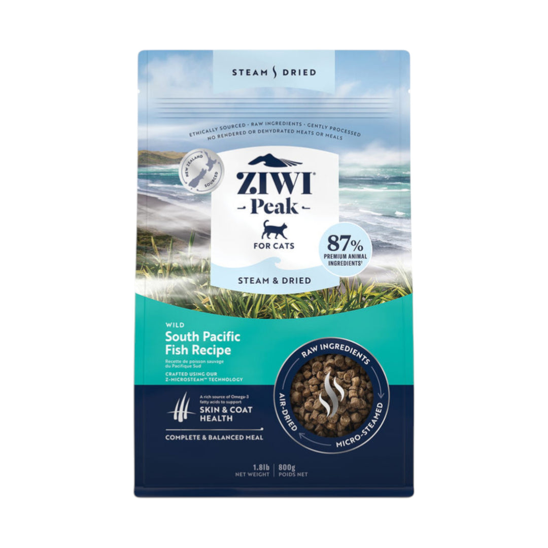 Ziwi Ziwipeak Cat Steam &amp; Dried South Pacific Fish (800g)
