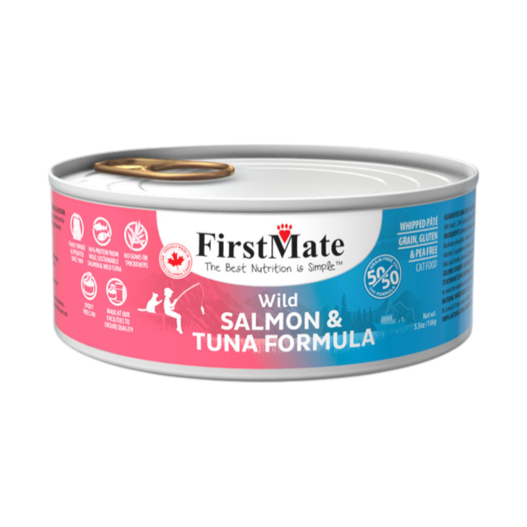 Firstmate Grain Free 50/50 Salmon/Tuna Cat Can (5.5oz)