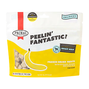Primal Peelin' Fantastic Chicken & Banana FD Treat with Goat Milk - Tail Blazers Etobicoke