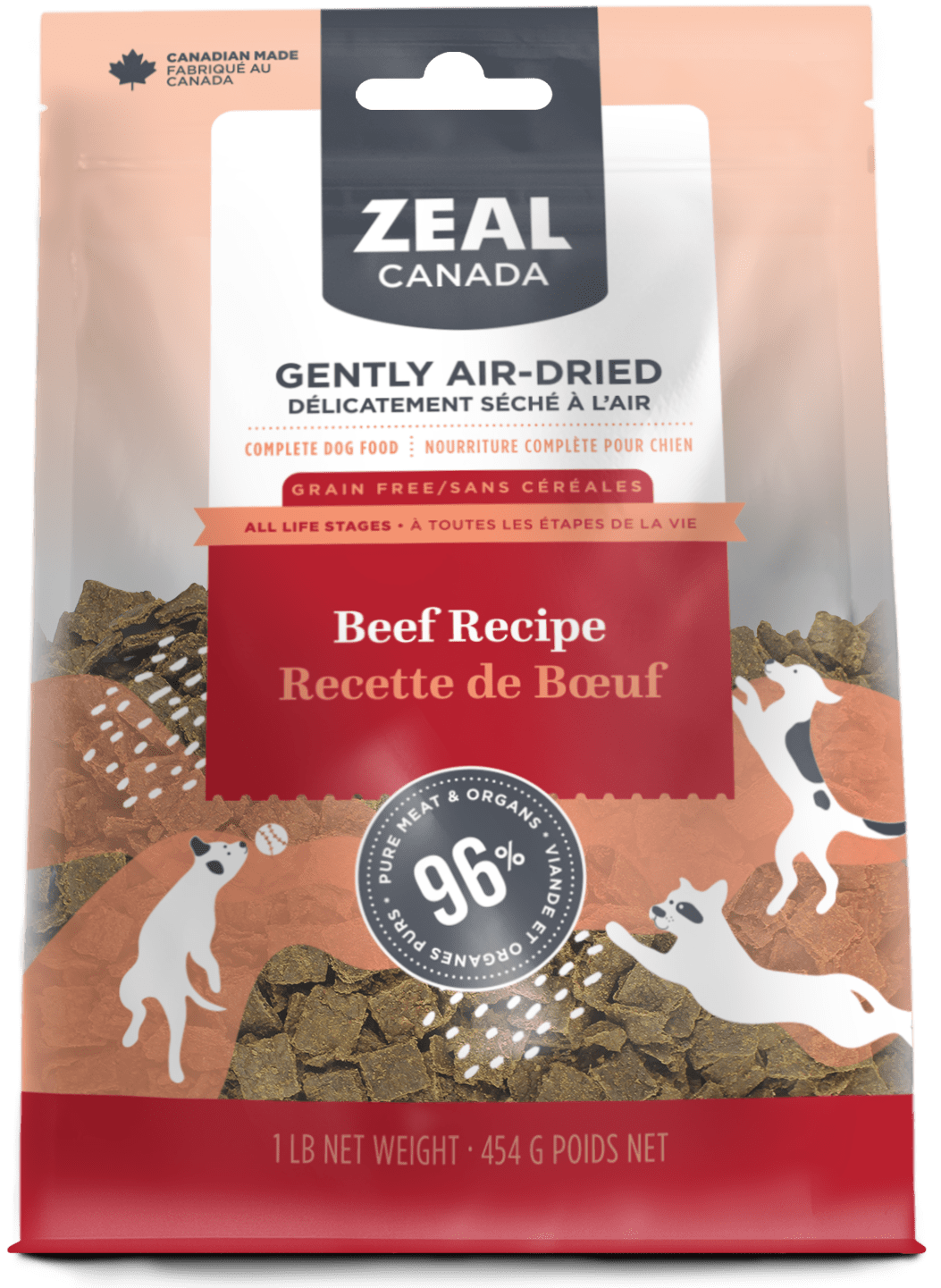 Zeal Canada Dog Beef Air-Dried (454g) - Tail Blazers Etobicoke