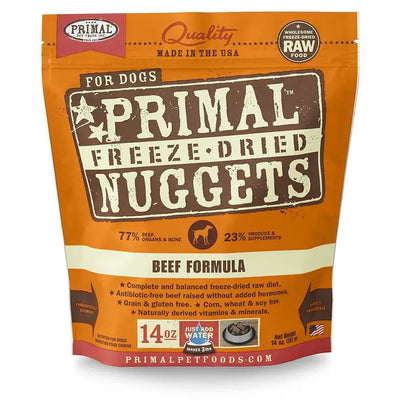 Primal Dog Freeze-Dried Beef Nuggets (14oz) - Tail Blazers Etobicoke
