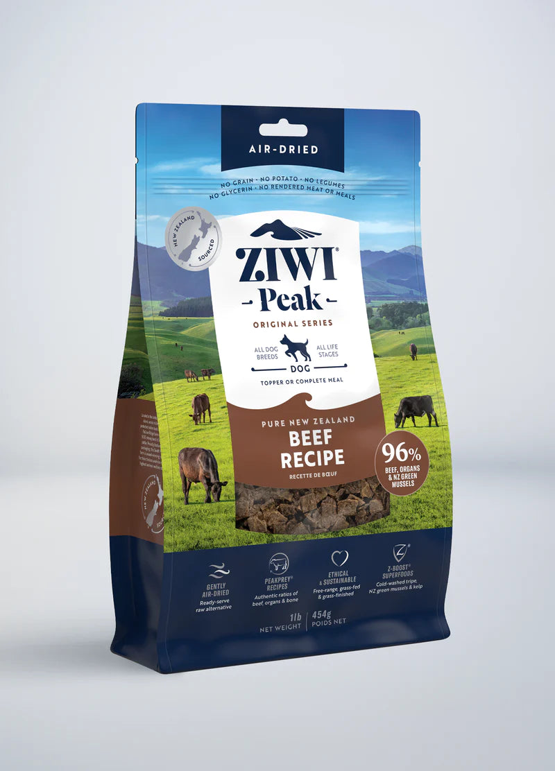 Ziwi Ziwipeak Dog Air-Dried Beef (454g) - Tail Blazers Etobicoke