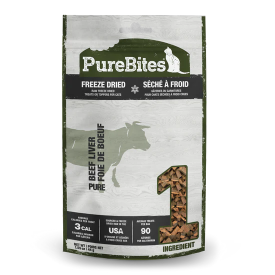 PUREBITES CAT FD BEEF LIVER 44G