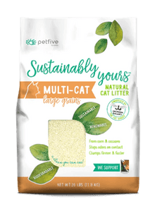 SUSTAINABLY YOURS CAT LITTER LG GRN 26LB - Tail Blazers Etobicoke