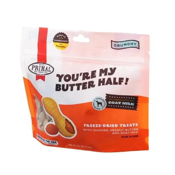 Primal You're My Butter Half Chicken & Peanut Butter FD Treat with Goat Milk