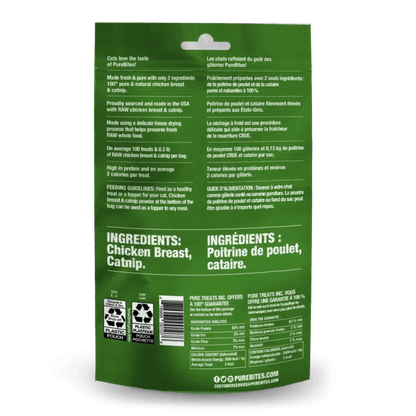 PureBites Cat Freeze-Dried Chicken Breast & Catnip Treat (37g) - Tail Blazers Etobicoke