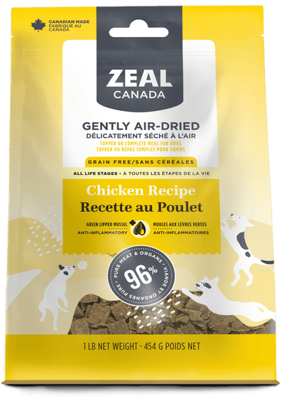 Zeal Canada Dog Chicken Air-Dried (454g) - Tail Blazers Etobicoke