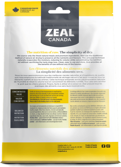 Zeal Canada Dog Chicken Air-Dried (454g) - Tail Blazers Etobicoke