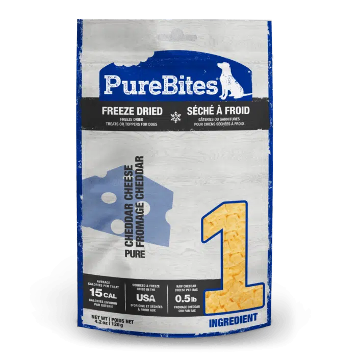 PureBites Freeze-Dried Cheddar Cheese Treat (120g) - Tail Blazers Etobicoke