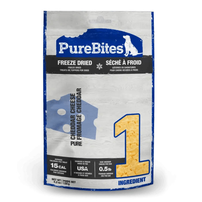 PureBites Freeze-Dried Cheddar Cheese Treat (120g) - Tail Blazers Etobicoke