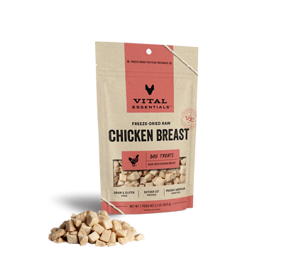 Vital Essentials Dog Freeze-Dried Chicken Breast Treat (2.1oz) - Tail Blazers Etobicoke