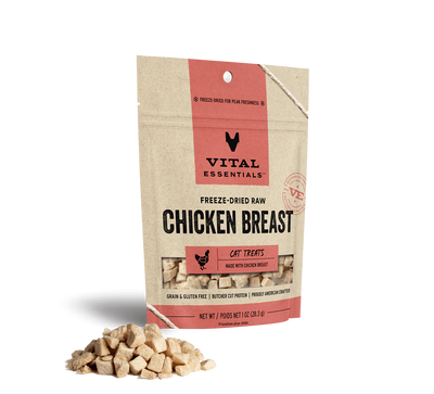 Vital Essentials Cat Freeze-Dried Chicken Breast Treat (1oz) - Tail Blazers Etobicoke