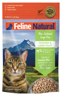 Feline Natural Freeze-Dried Chicken & Lamb Feast (320g) - Tail Blazers Etobicoke