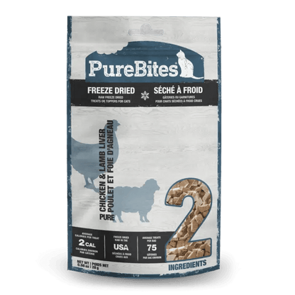 PureBites Cat Freeze-Dried Chicken Breast & Lamb Liver Treat (28g) - Tail Blazers Etobicoke