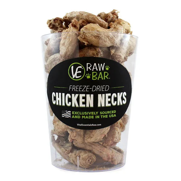 Vital Essentials Raw Bar Freeze-Dried Bulk Chicken Necks - Tail Blazers Etobicoke