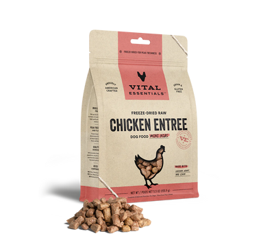 Vital Essentials Dog Freeze-Dried Chicken Mini Nibs (25oz) - Tail Blazers Etobicoke