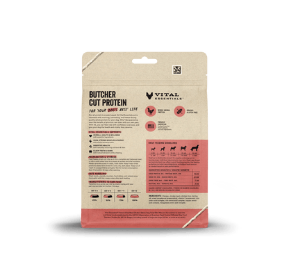 Vital Essentials Freeze-Dried Dog Chicken Mini Nibs (14oz) - Tail Blazers Etobicoke