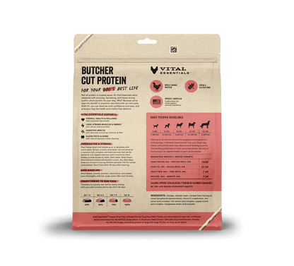 Vital Essentials Dog Freeze-Dried Chicken Entree Mini Patties (14oz) - Tail Blazers Etobicoke