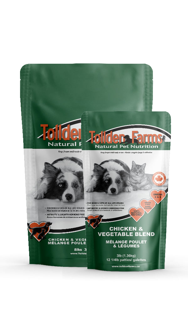 Tollden Farms Chicken & Vegetable Blend (8lb) - Tail Blazers Etobicoke