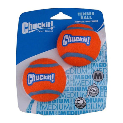 CHUCK IT TENNIS BALL MED 2PK