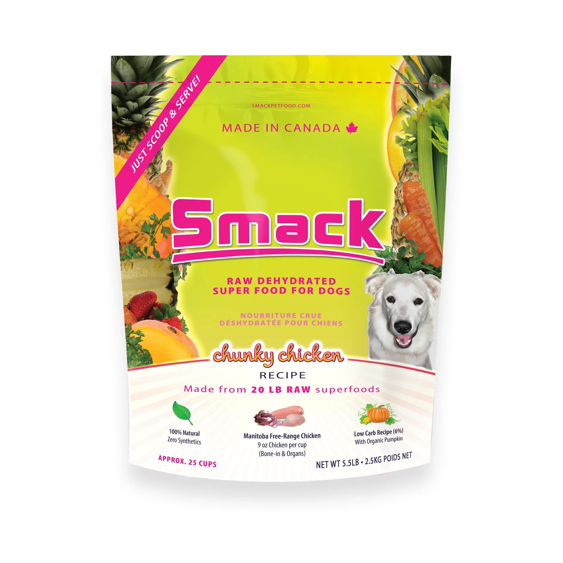 Smack Dog Dehydrated Chunky Chicken (2.5kg) - Tail Blazers Etobicoke