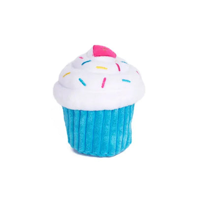 Zippy Paws Plush Blue Cupcake Toy - Tail Blazers Etobicoke