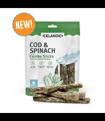 Icelandic Cod & Spinach Combo Stick (2oz)