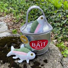 Tall Tails Plush Bait Bucket With Minnows (9")
